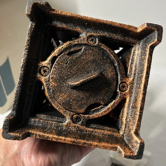 PartyLite Antique Bronze Cast Iron LOTUS LANTERN - Picture 6 of 7